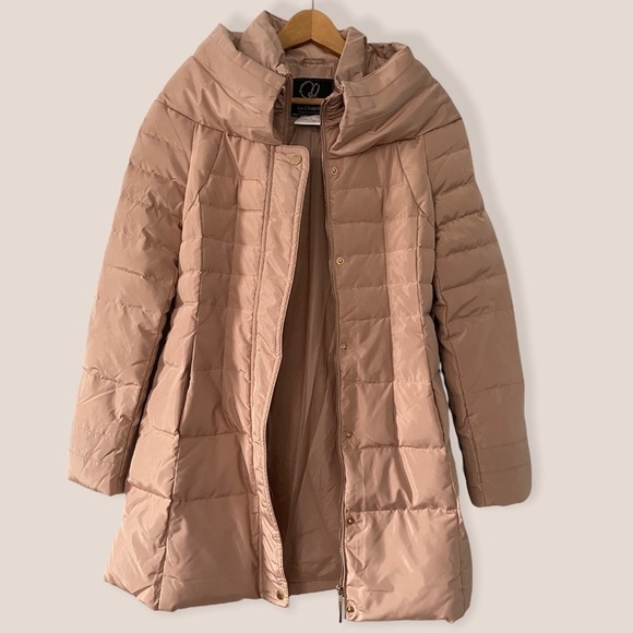LA Chapelle Rose Pink Puffer Coat - Picture 6 of 8